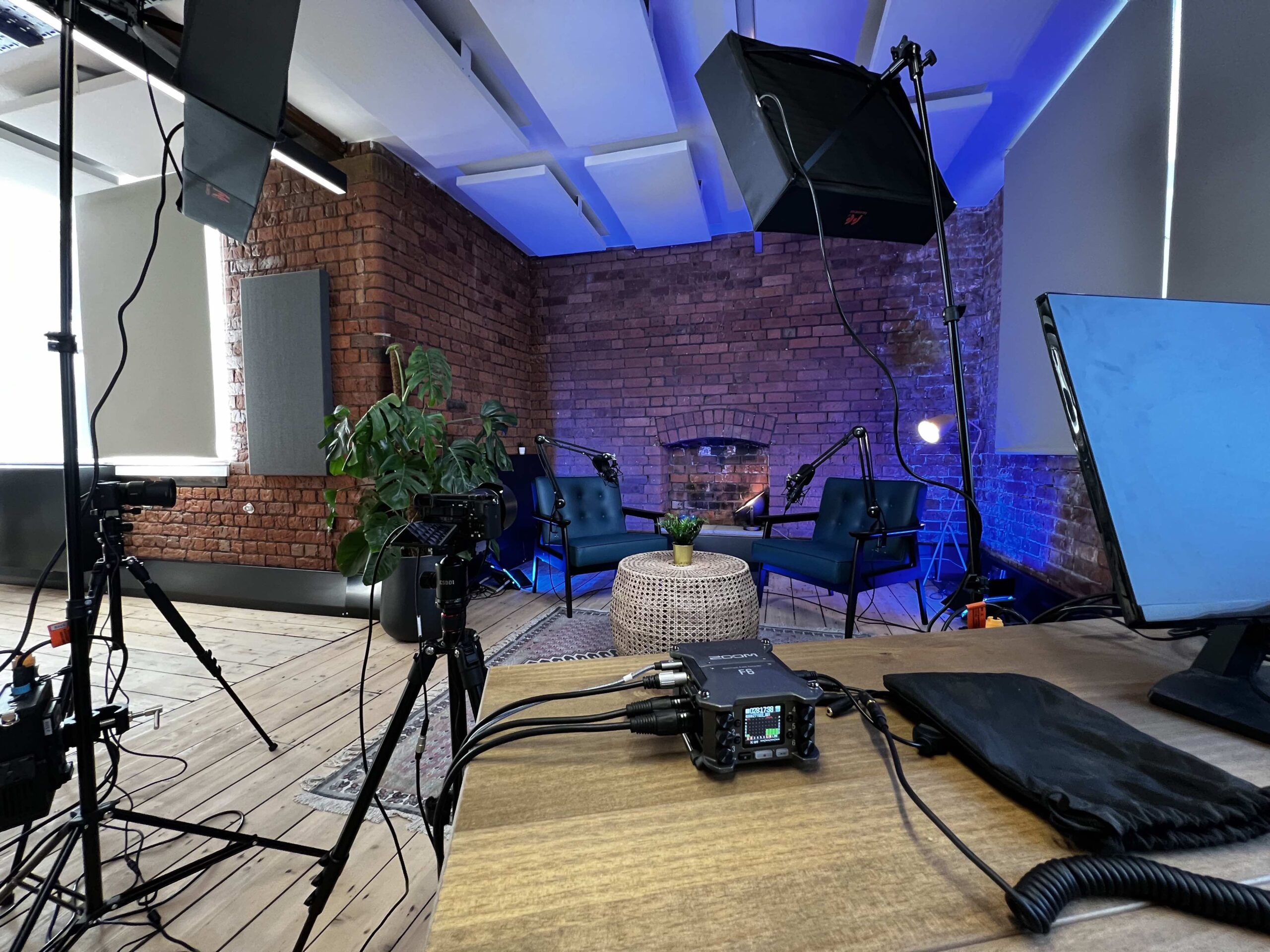 video podcast studio Manchester scaled